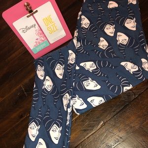 NWT LuLaRoe OS Navy Blue Disney Villain Maleficent